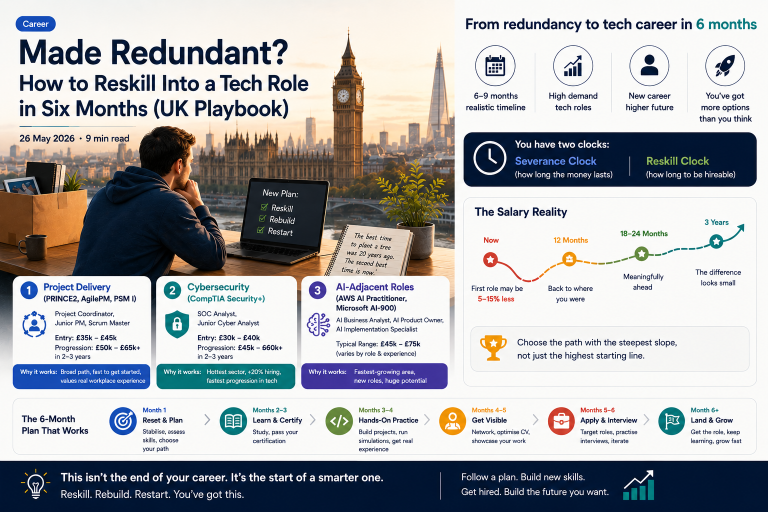Redundancy to tech career UK 2026